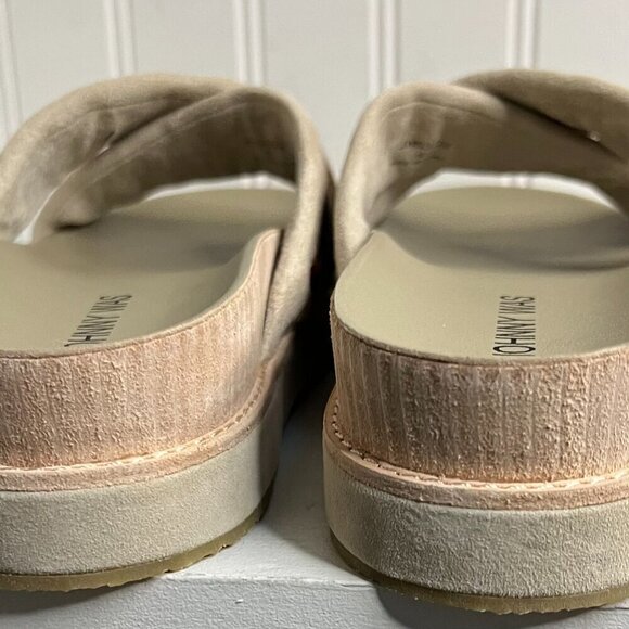 Johnny Was Viviana X Band Suede Slip On Sandal Boho Chic JWS3222 Size 8 - Picture 4 of 10